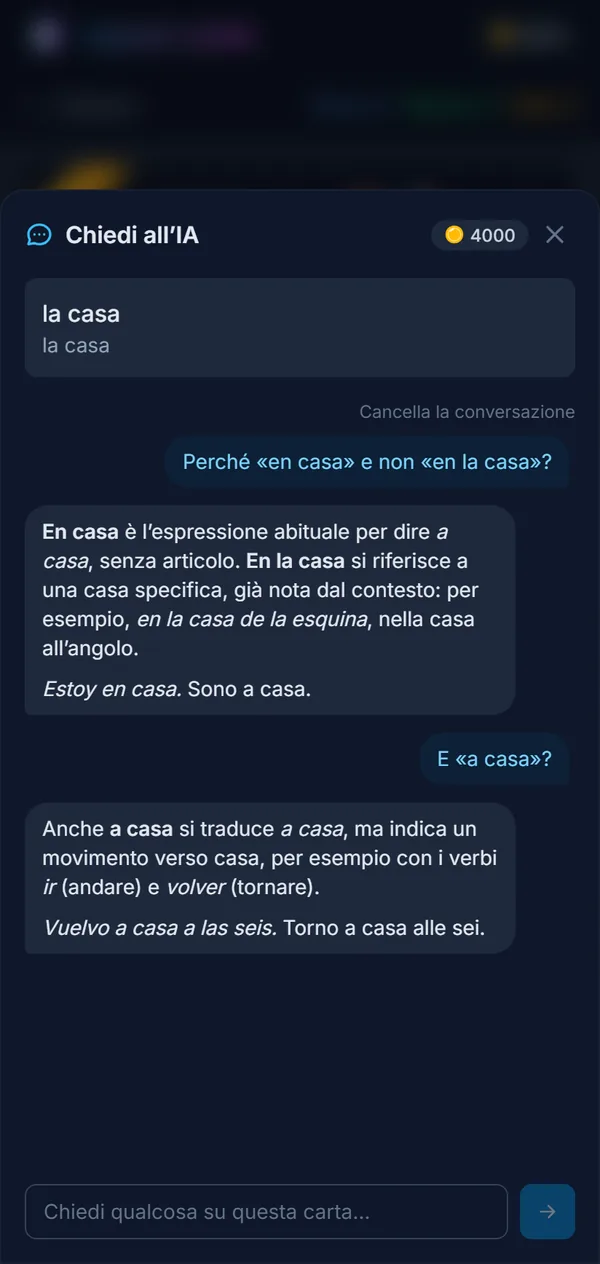 Una domanda su una parola e la risposta, sulla carta stessa