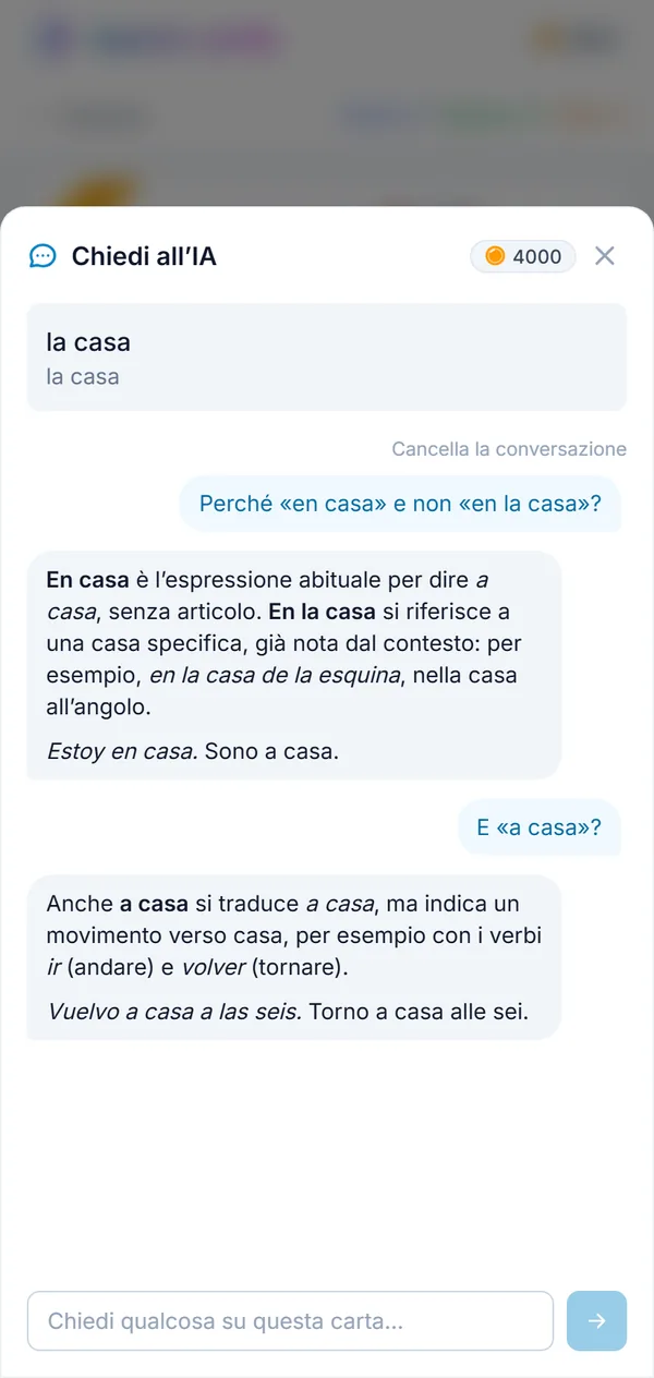 Una domanda su una parola e la risposta, sulla carta stessa