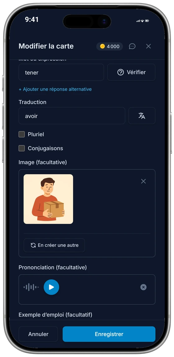 Une carte créée par l’IA, sur un iPhone